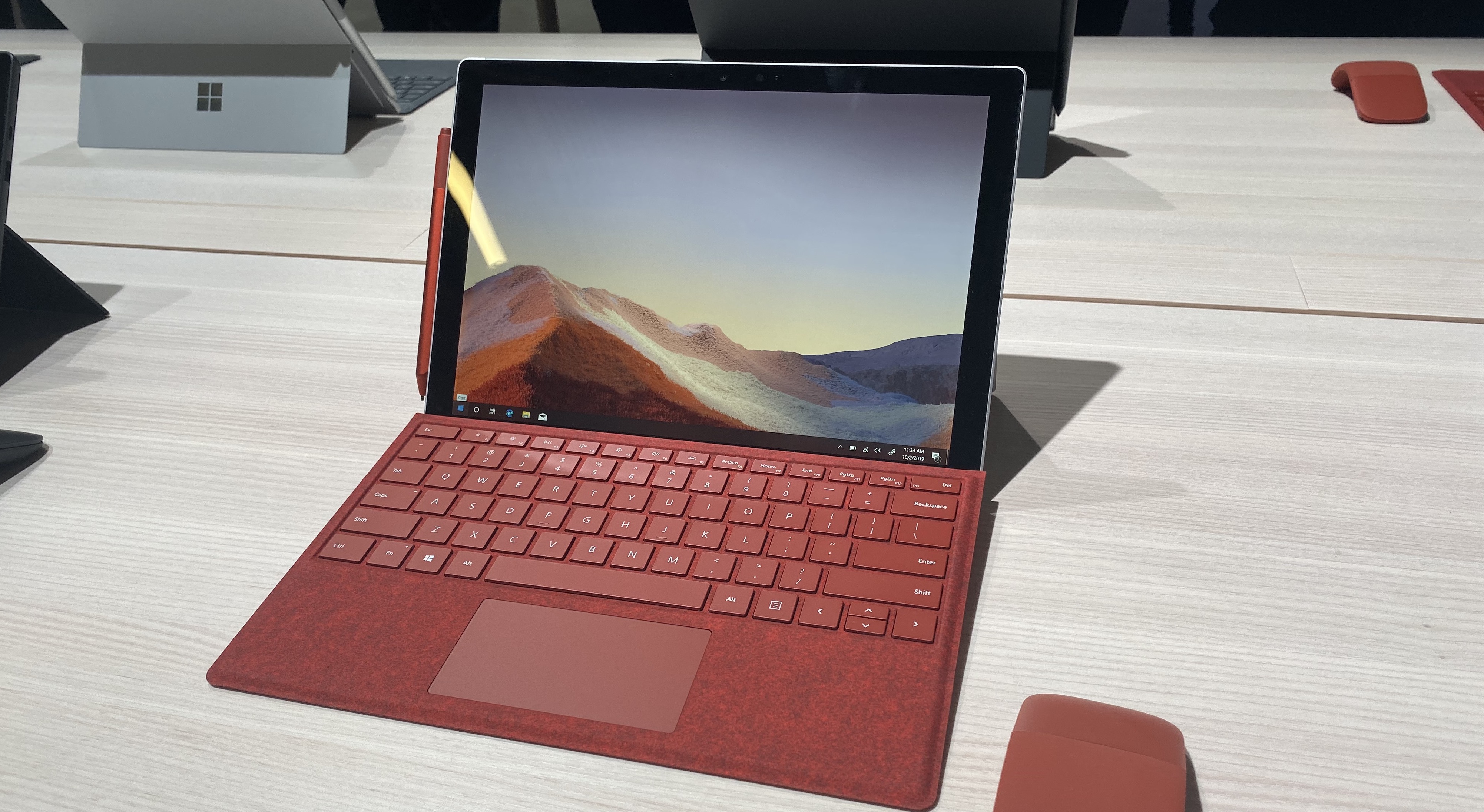 Surface Pro 7 red