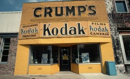 A shuttered Kodak camera store in 1981