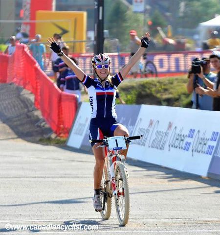 Pauline Ferrand Prevot (France) wins her second mountain bike world championship