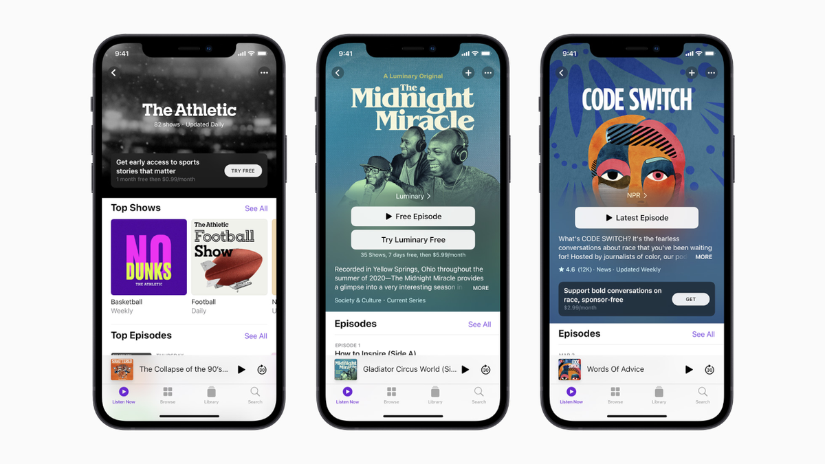 Apple Podcasts subscriptions 