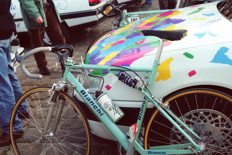 The bikes of Paris-Roubaix have changed significantly since Bianchi introduced a 'dual-suspension' model for the 1995 edition