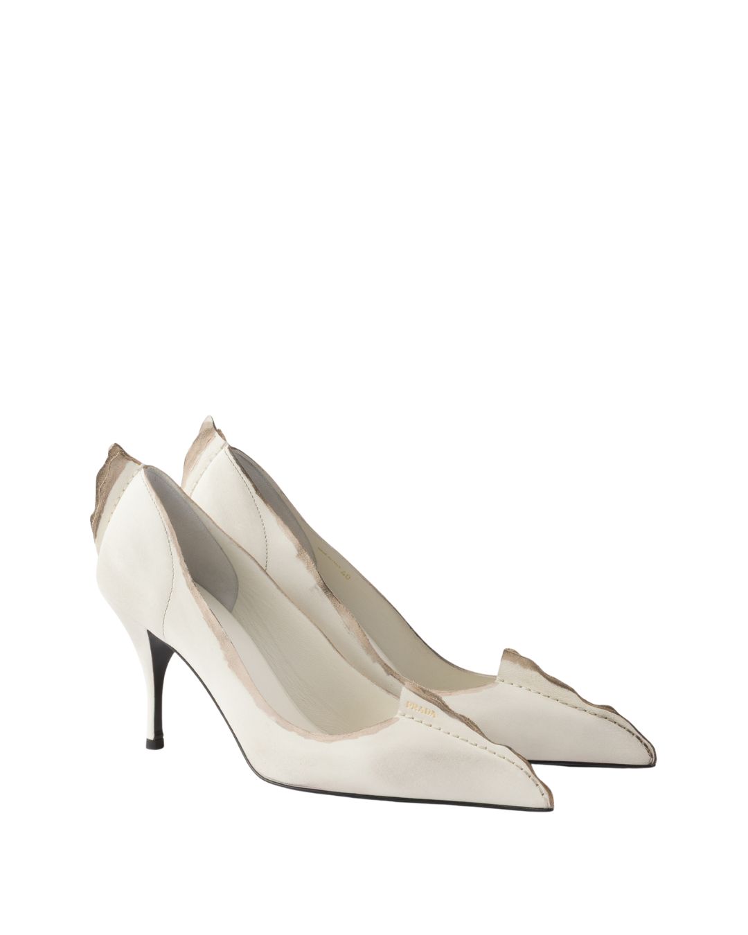 prada antiqued leather pumps