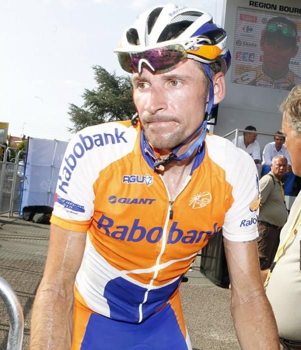 Denis Menchov (Rabobank) after the finish of stage 6 in Gueugnon.
