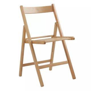 Habitat Wooden Folding Chair - Light Wood