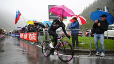 Tadej Pogačar before stage 16 of the Giro d'Italia