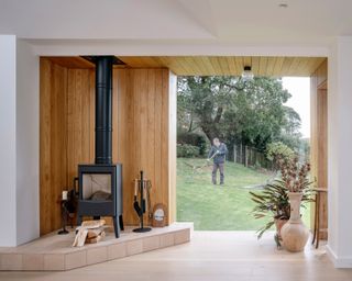 Looking out to the garden from the new extension