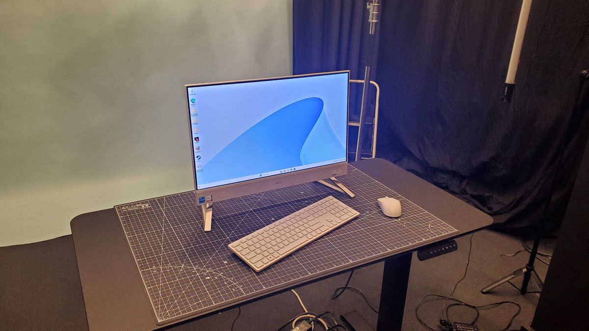 white AIO PC