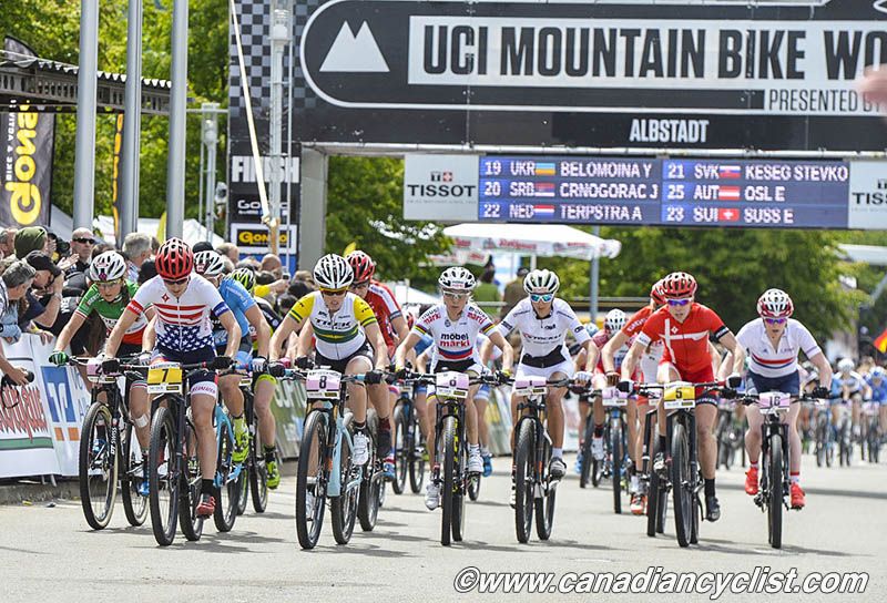 Large group at the end of the start loop