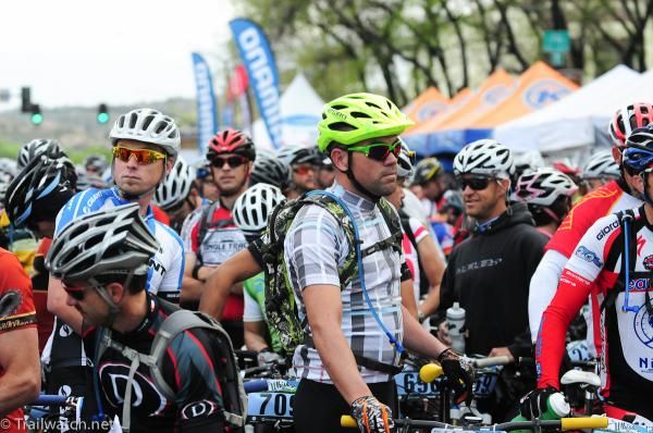 Racers staged as much as an hour early to get near the front