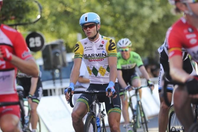 Steele von Hoff in his national criterium jersey