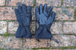 SealSkinz Waterproof All Weather Insulated gloves on the floor outside