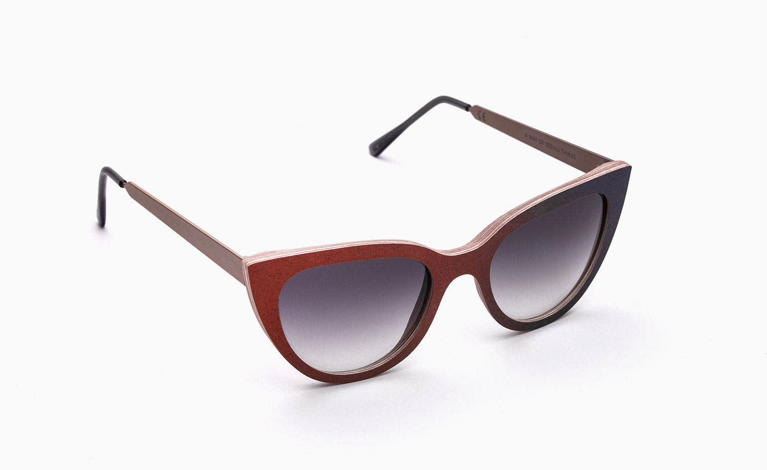 Brown framed sunglasses