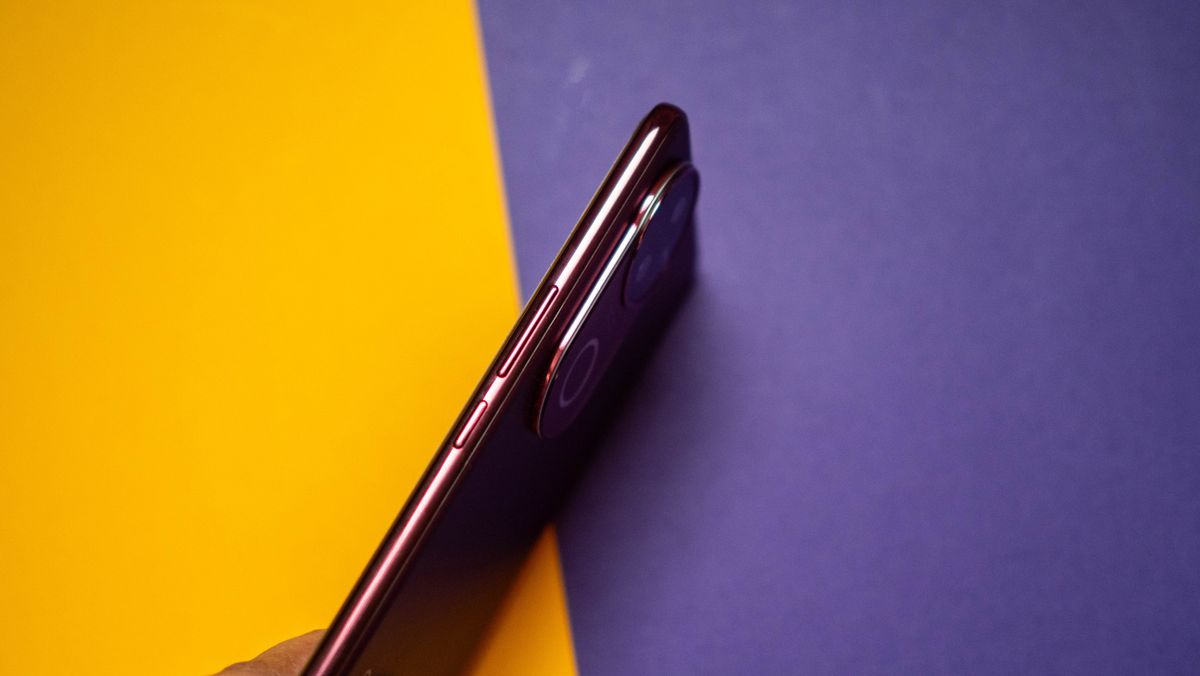 Vivo V50 against colorful background