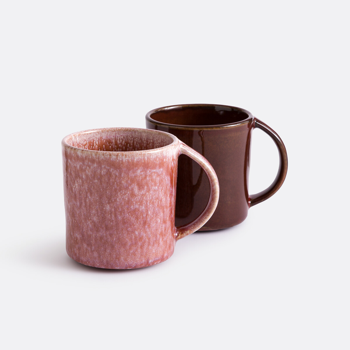 Set of 2 Sintra Mugs in Reactive Glazed Stoneware
