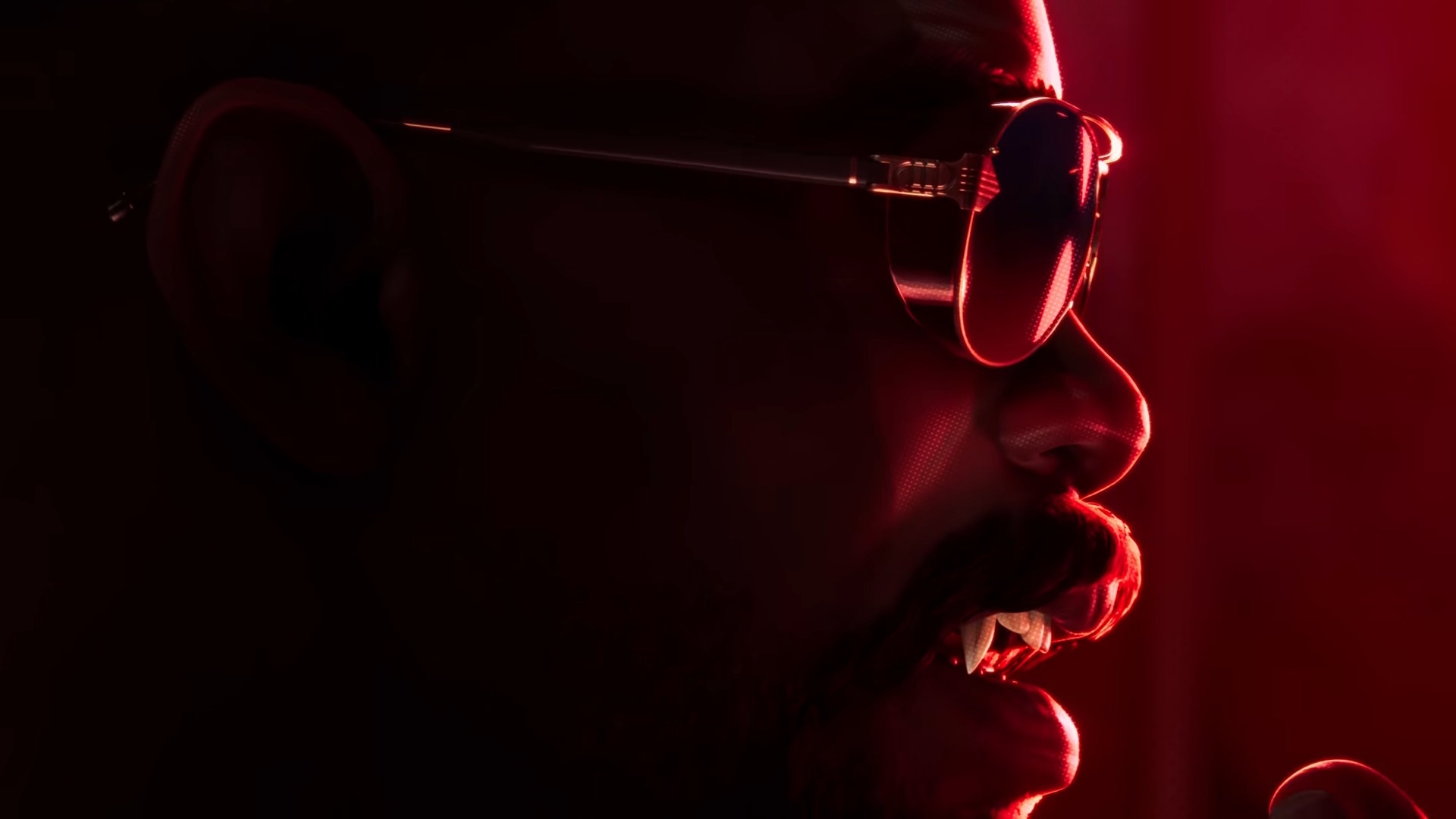 Marvel's Blade with fangs exposed