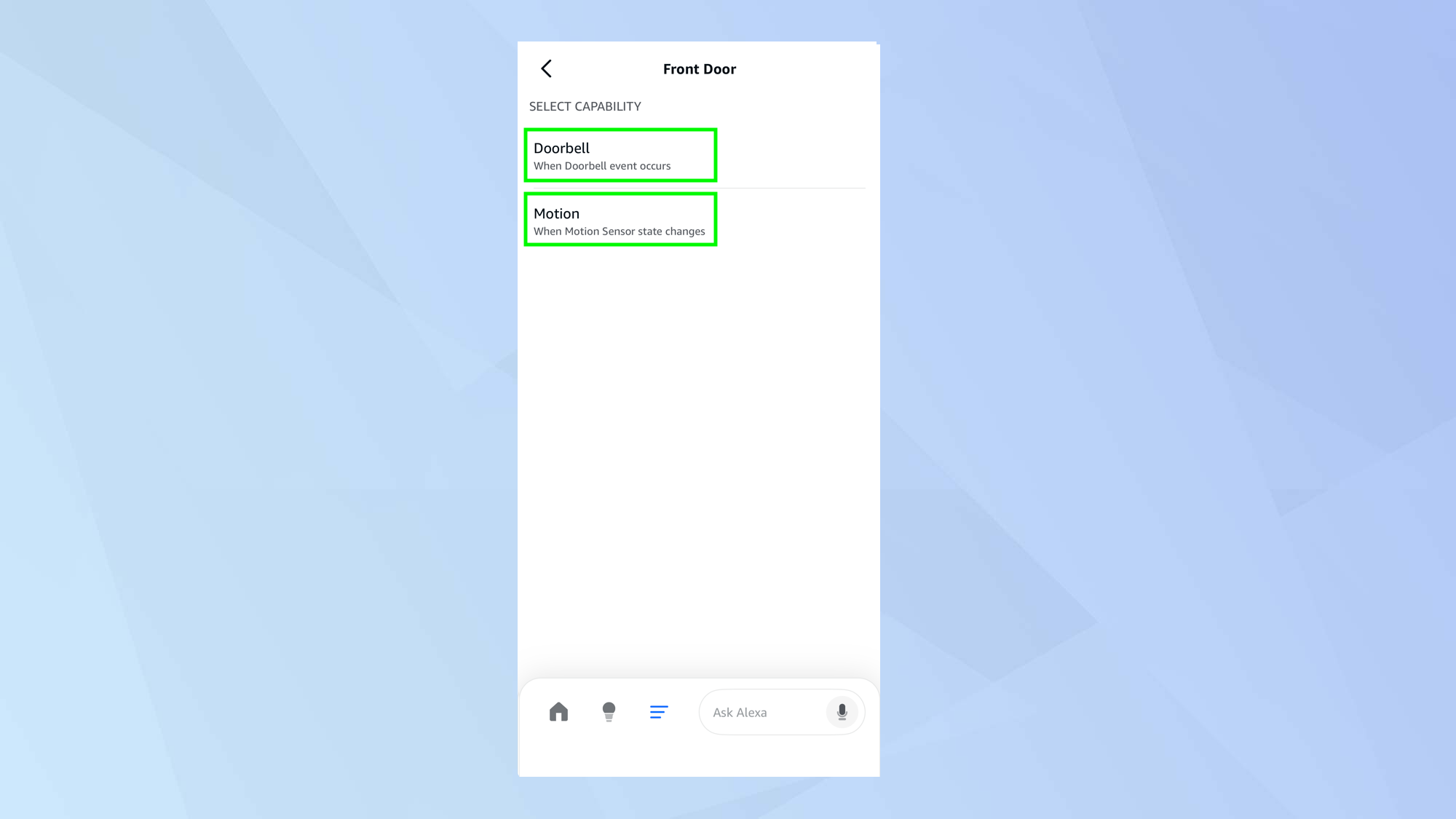 Create Alexa routines triggered by your Ring device