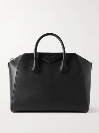 Antigona Medium Textured-Leather Tote