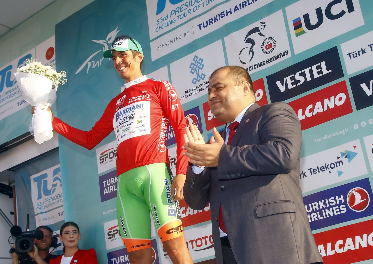 Mirco Maestri retained the king of the mountains jersey