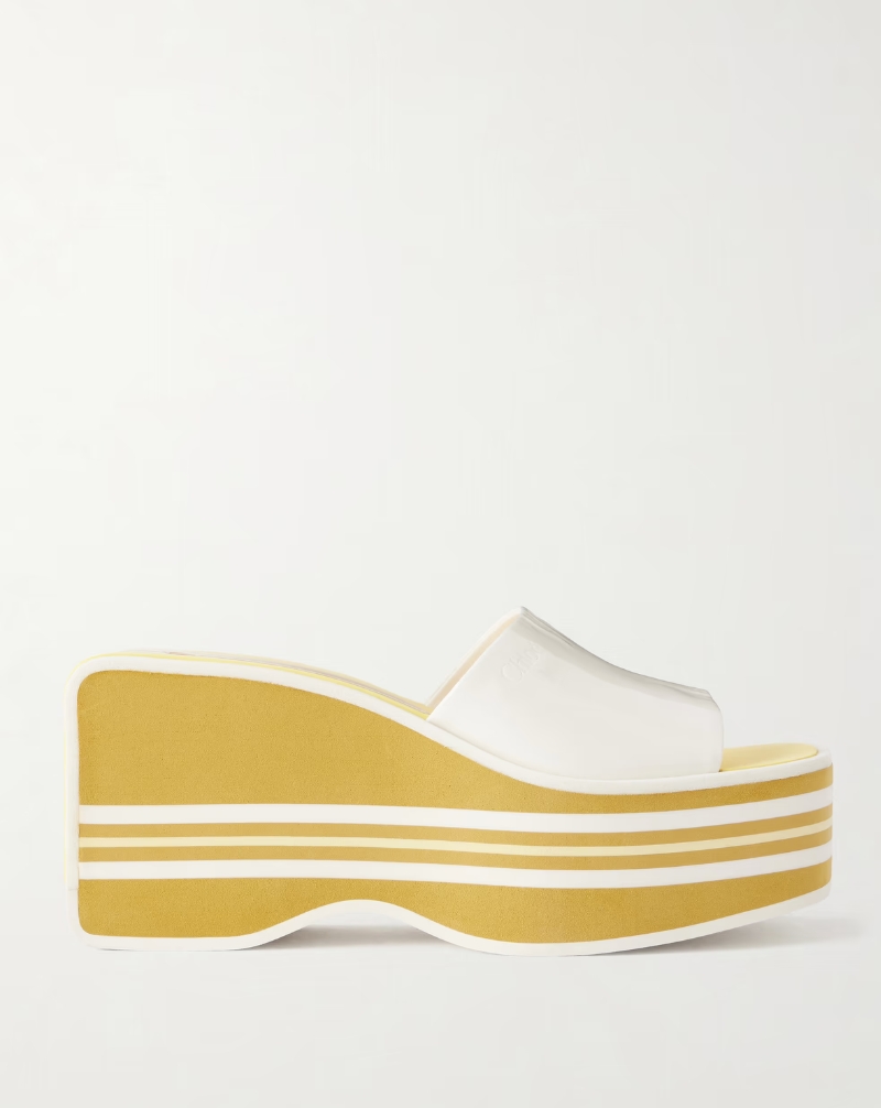 Swimming Cool Patent-Leather Sandals