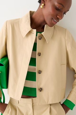 J.Crew Spring Collection Best Pieces | J.Crew Collection Cropped Lady Trench Coat