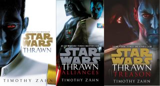The covers of all three Thrawn books.