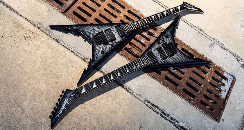 Jackson Pro Series Cory Beaulieu King V: refreshed with quilt maple top, signature Seymour Duncany pickups and offered in six and seven-string versions – both with a Floyd Rose vibrato.