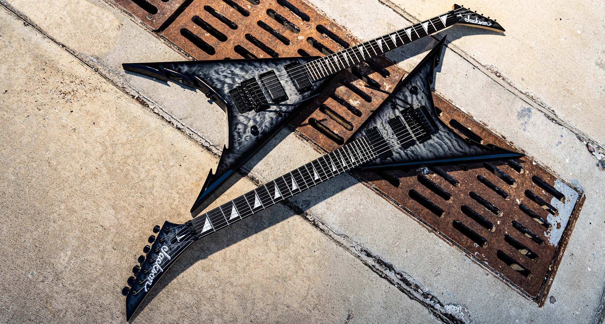 Jackson Pro Series Cory Beaulieu King V: refreshed with quilt maple top, signature Seymour Duncany pickups and offered in six and seven-string versions – both with a Floyd Rose vibrato.