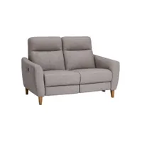 Grey reclining sofa from Oak Furniture Land
