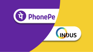 Logos of PhonePe and Indus