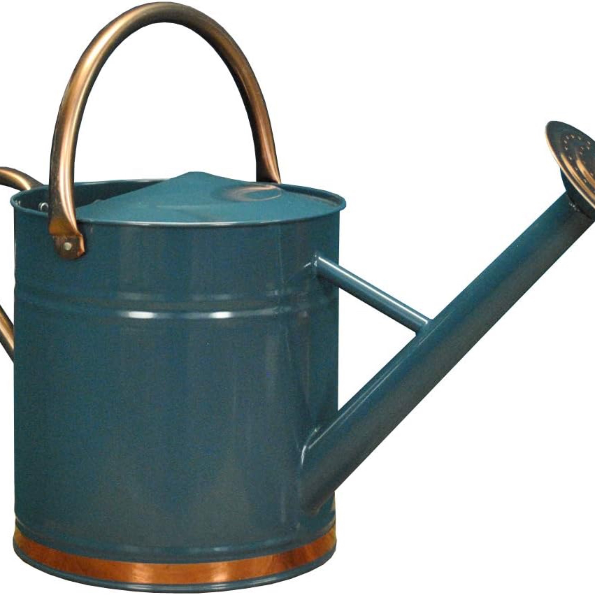 Selections Heritage Blue &amp;amp; Copper Metal Watering Can, 9L
