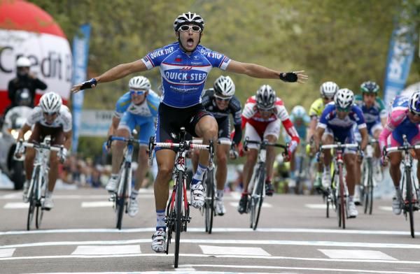Yeah! Dario Cataldo (Quick Step) gets it