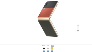 Samsung Galaxy Z Flip 4 Bespoke Edition customization in Bespoke Studio