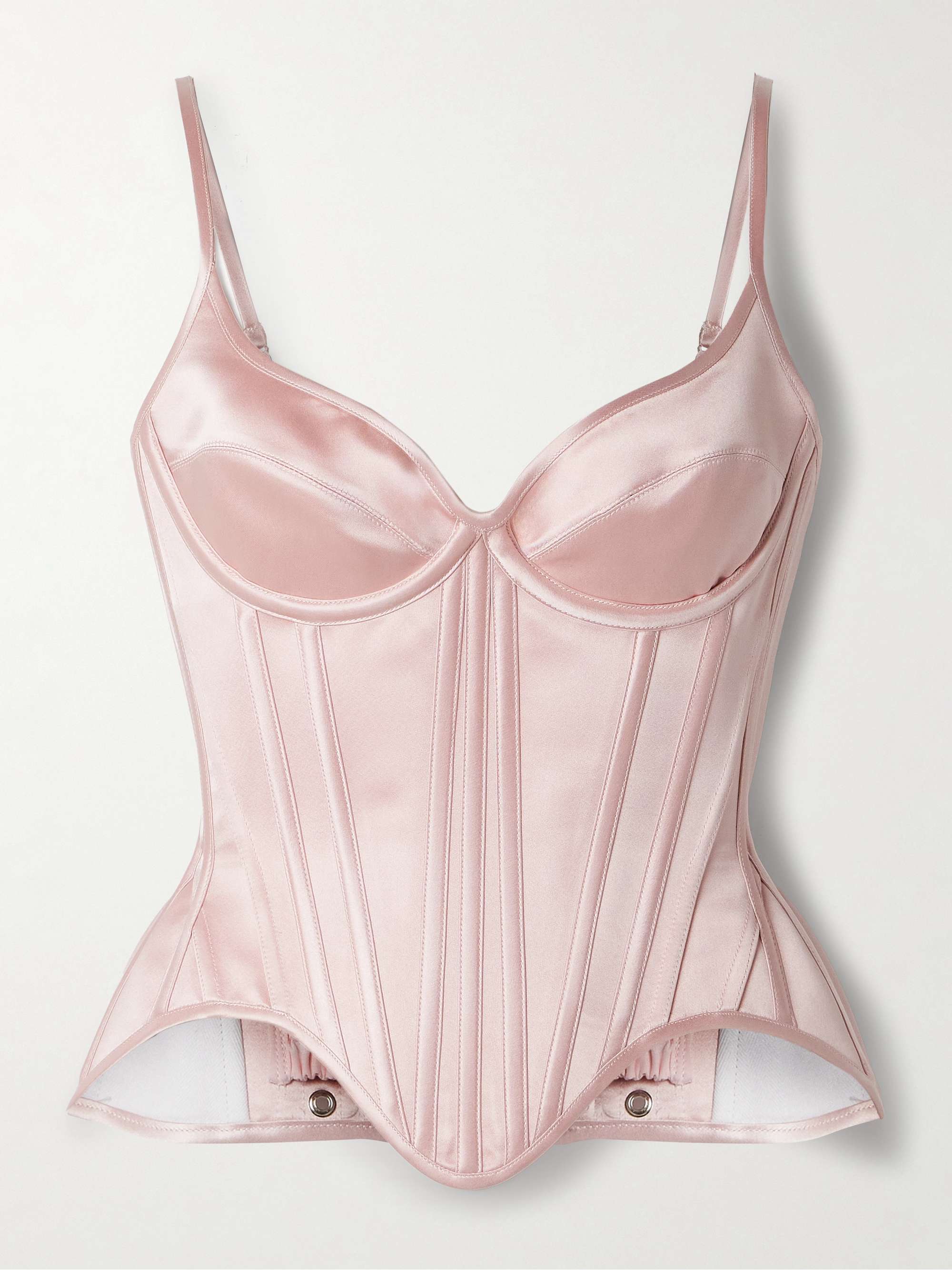 Salon Silk-Satin Bustier Top