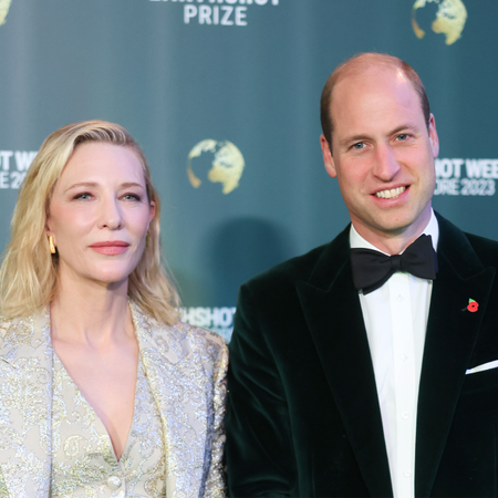 Cate Blanchett and Prince William, Prince of Wales attend the 2023 Earthshot Prize Awards Ceremony on November 07, 2023 in Singapore. The Earthshot Prize is awarded to five winners each year for their contributions to environmentalism. It was first awarded in 2021 and is planned to run annually until 2030. Each winner receives a grant of £1 million to continue their environmental work