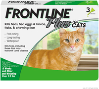 FRONTLINE Plus for Cats and Kittens 
RRP: $49.99 | Now: $34.84 (3 doses)| Save: $15.15&nbsp;(30%)