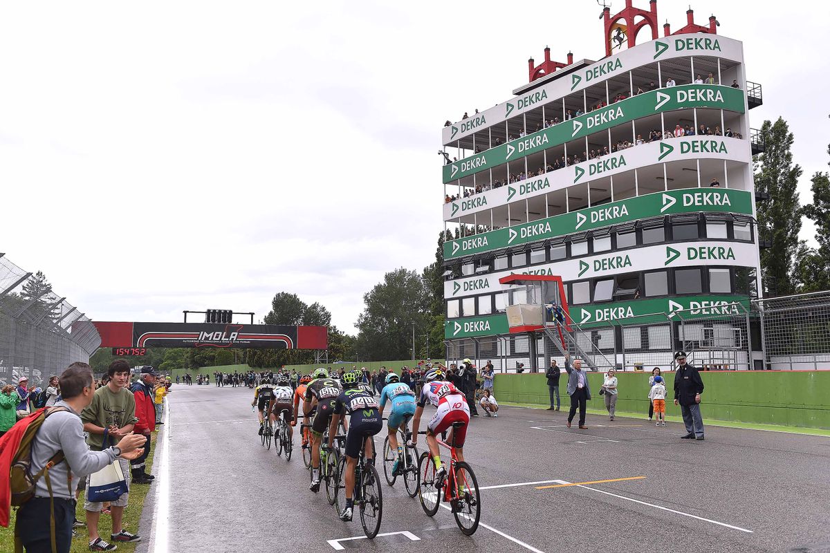 The leaders on the Imola F1 track