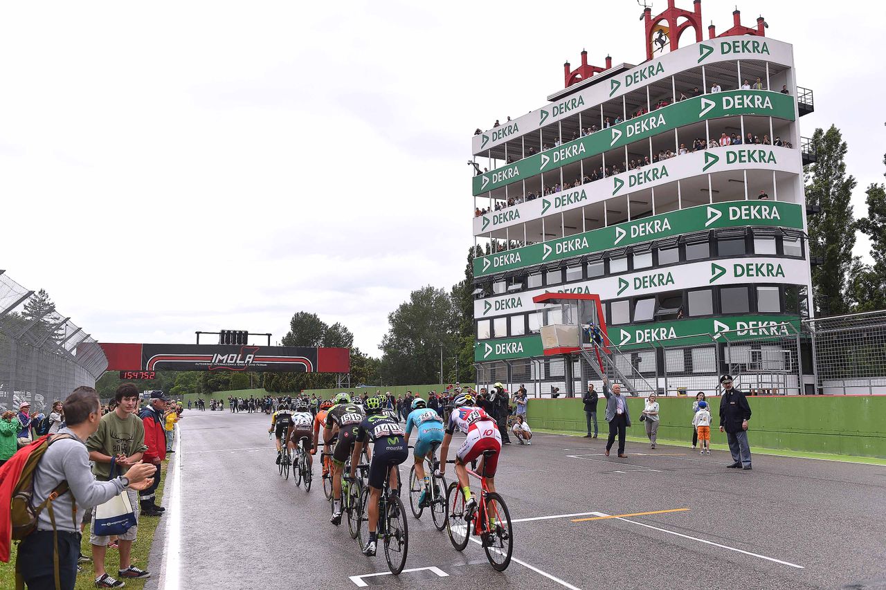 The leaders on the Imola F1 track