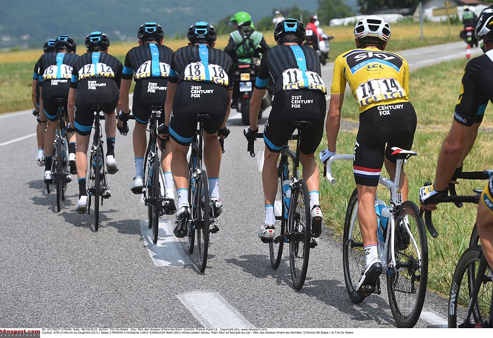 Team Sky take control of the field to protect overall leader Peter Kennaugh