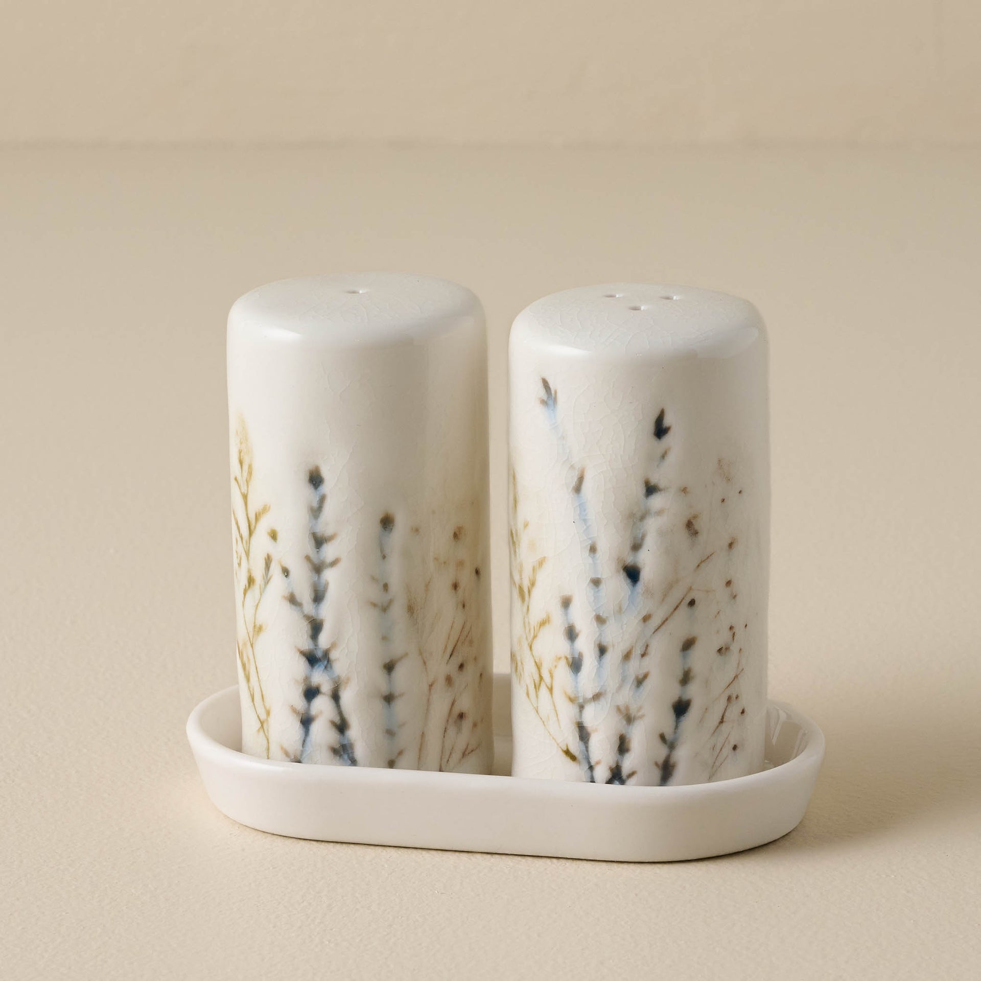 Pressed Floral Salt &amp;amp; Pepper Set