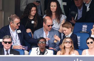 Prince George and Prince William at the cricket 2023