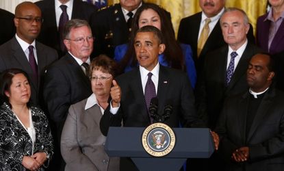 President Obama speaks on immigration reform at The White House, June 11.
