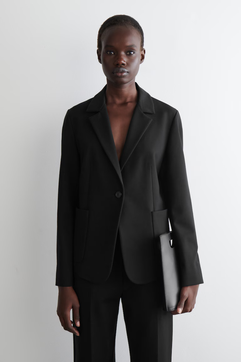 COS black blazer