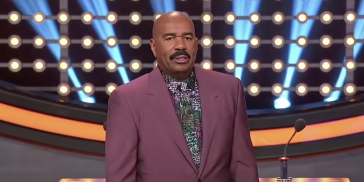 Steve Harvey on celebrity family feud