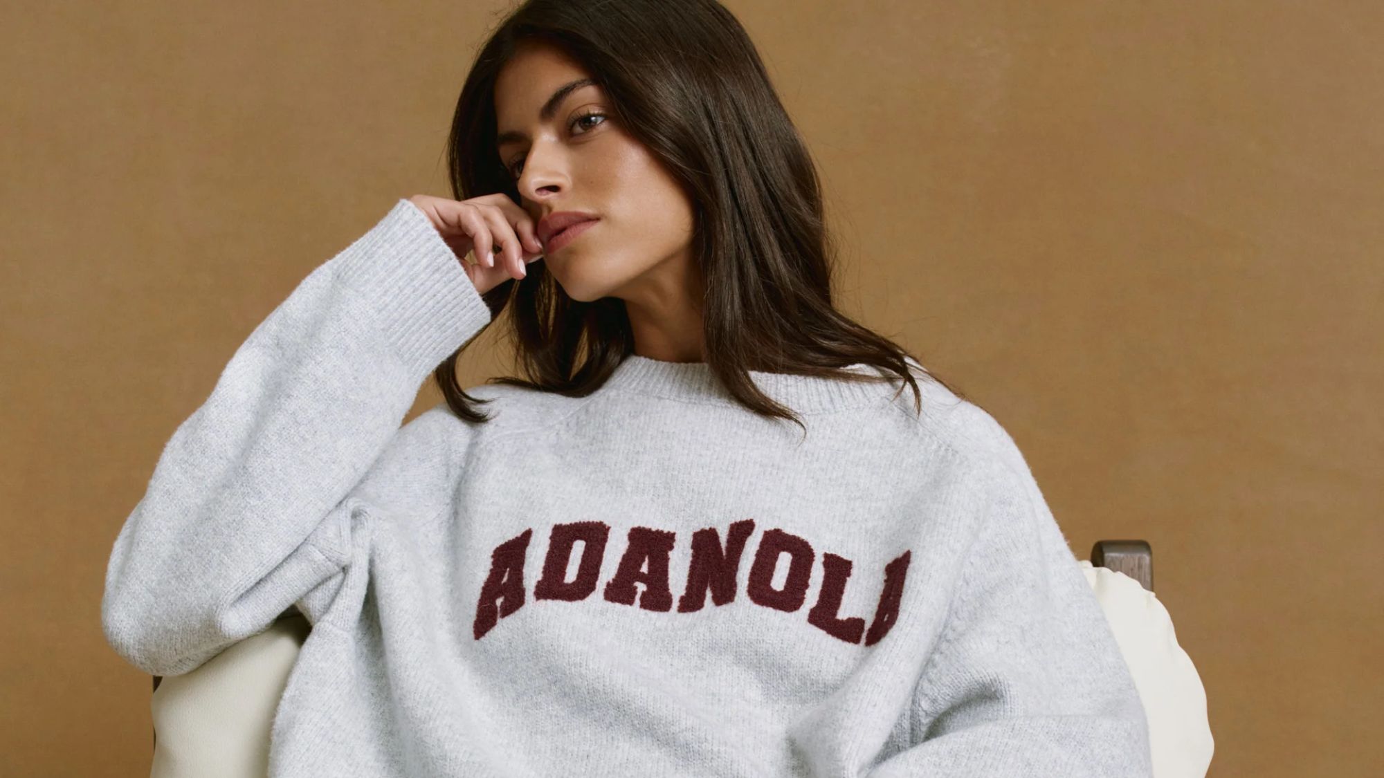 woman wearing adanola knit jumper from the new collection