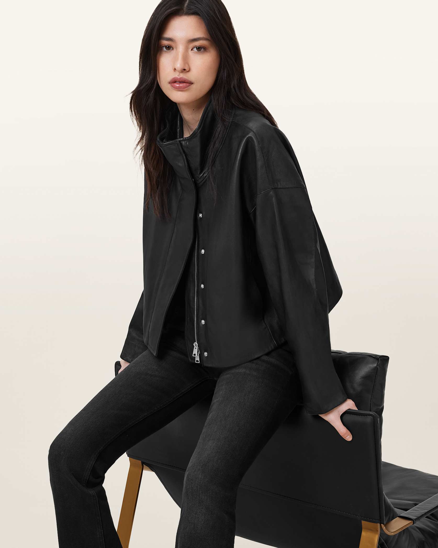 Allsaints, Ryder Funnel Neck Jacket