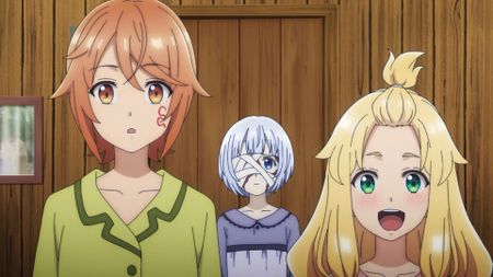 Roll Over and Die anime still of three girls 