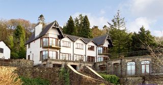 Modern house on lake windermere