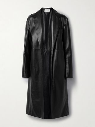 Babil Leather Trench Coat