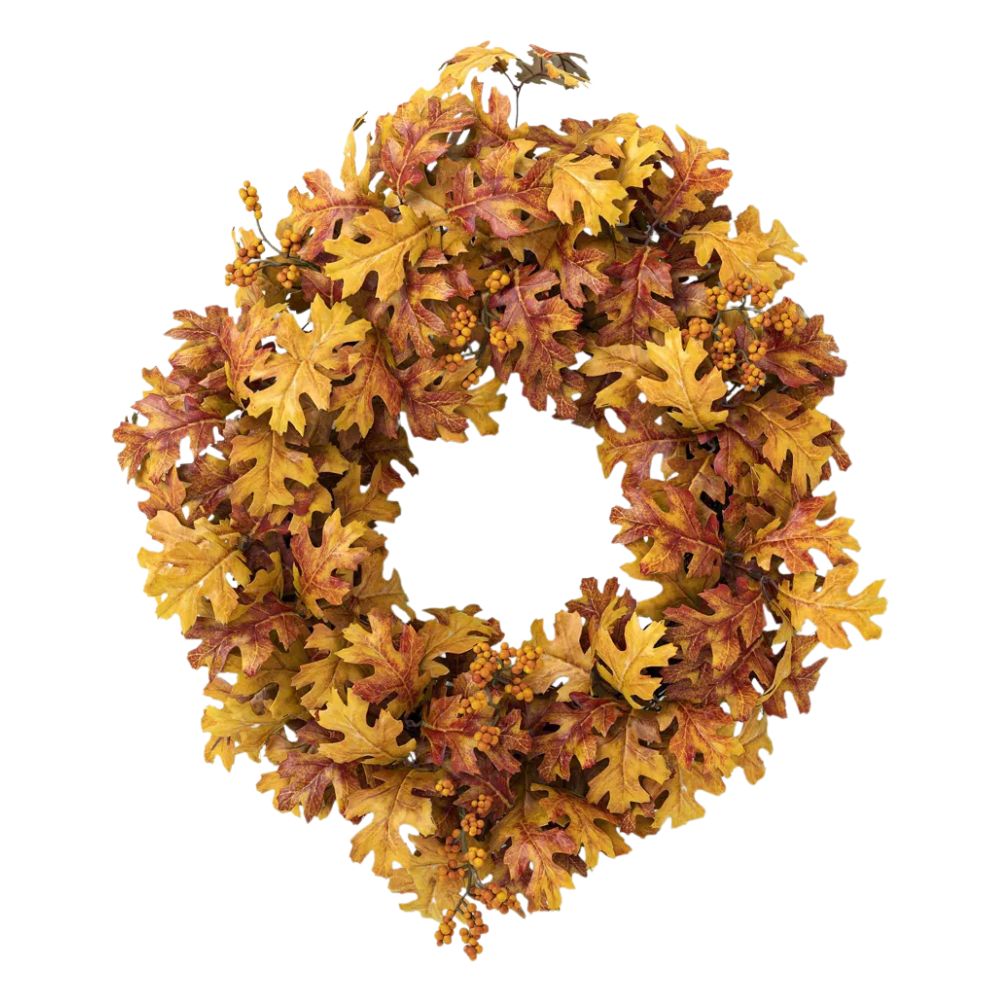 Oak Leaf Fall Wreath - Threshold&amp;trade;