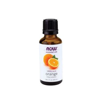 A bottle of orange essential oil